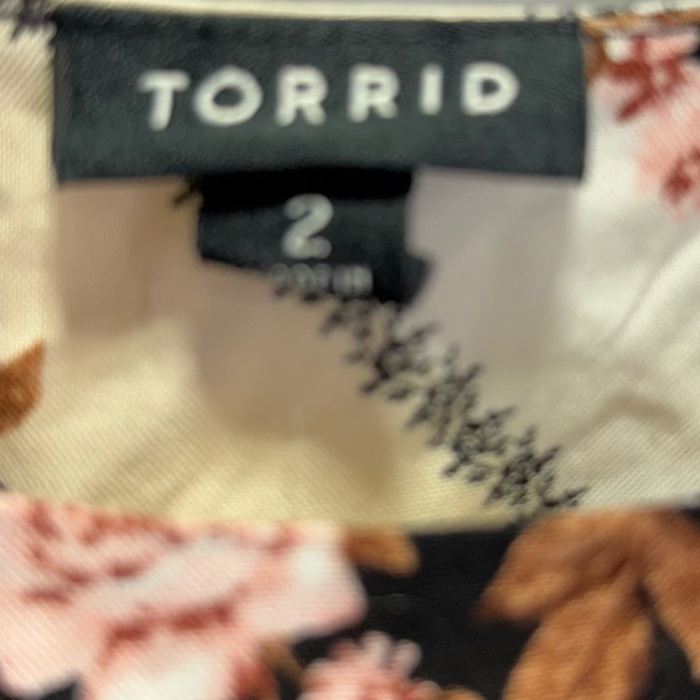 Torrid Scarf Print Challis Shirred Hem Midi Tank Dress Tie Waist BOHO Floral - Picture 5 of 6